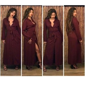 Fine Wine Maxi Dress!
